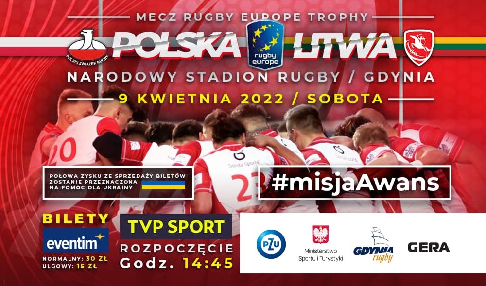 Rugby Europe Trophy 2021/2022: Polska - Litwa / polskie.rugby